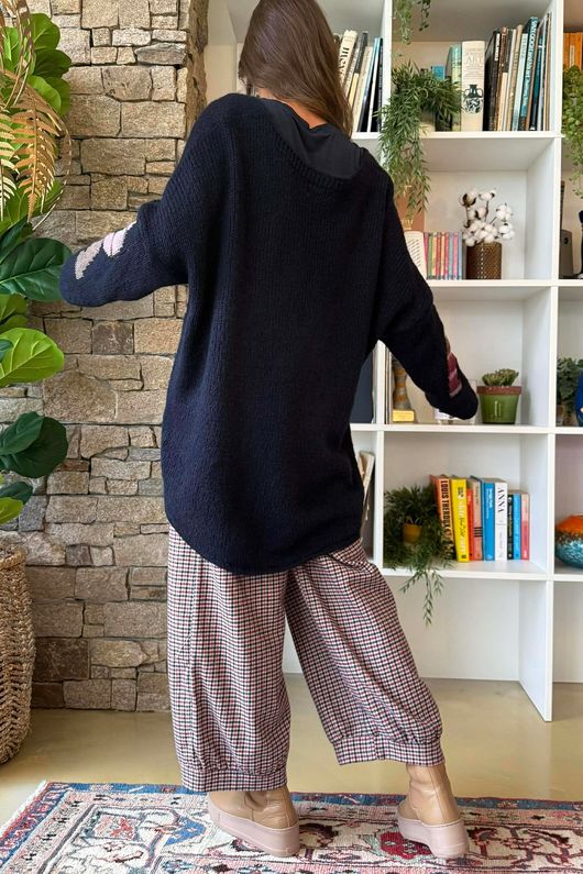 Big Softie Amour Slouch Knit Jumper Navy /18=